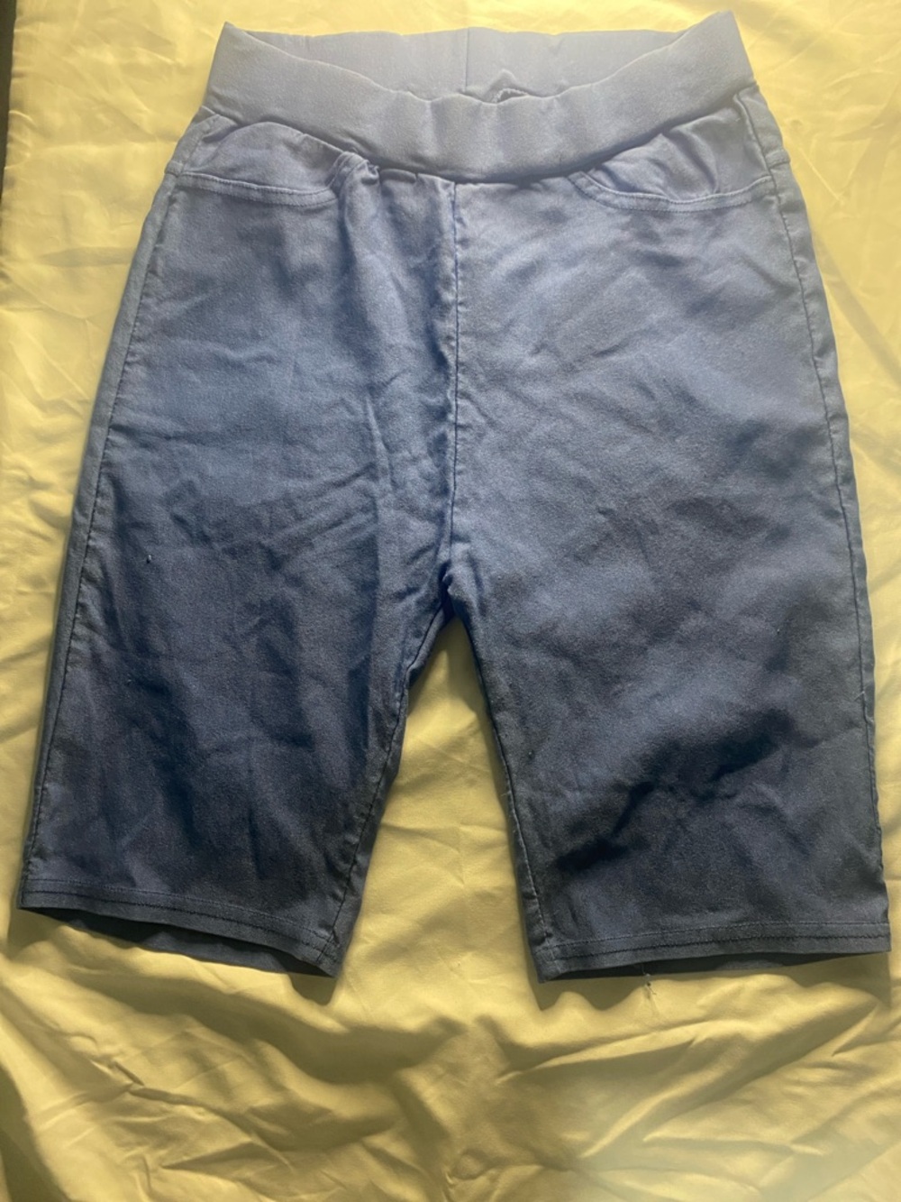 Women’s Blue Knit Pull-On Shorts